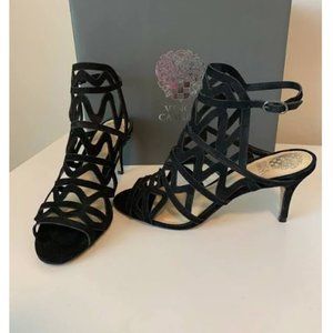 Vince Camuto Prisintha Heels - Black Suedee